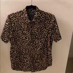 Topshop cheetah shirt